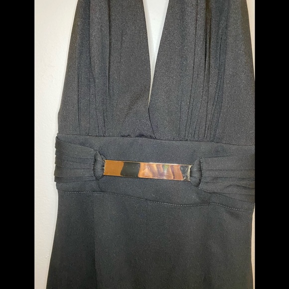 Bebe wide leg jumpsuit, black, 00 - Picture 2 of 7